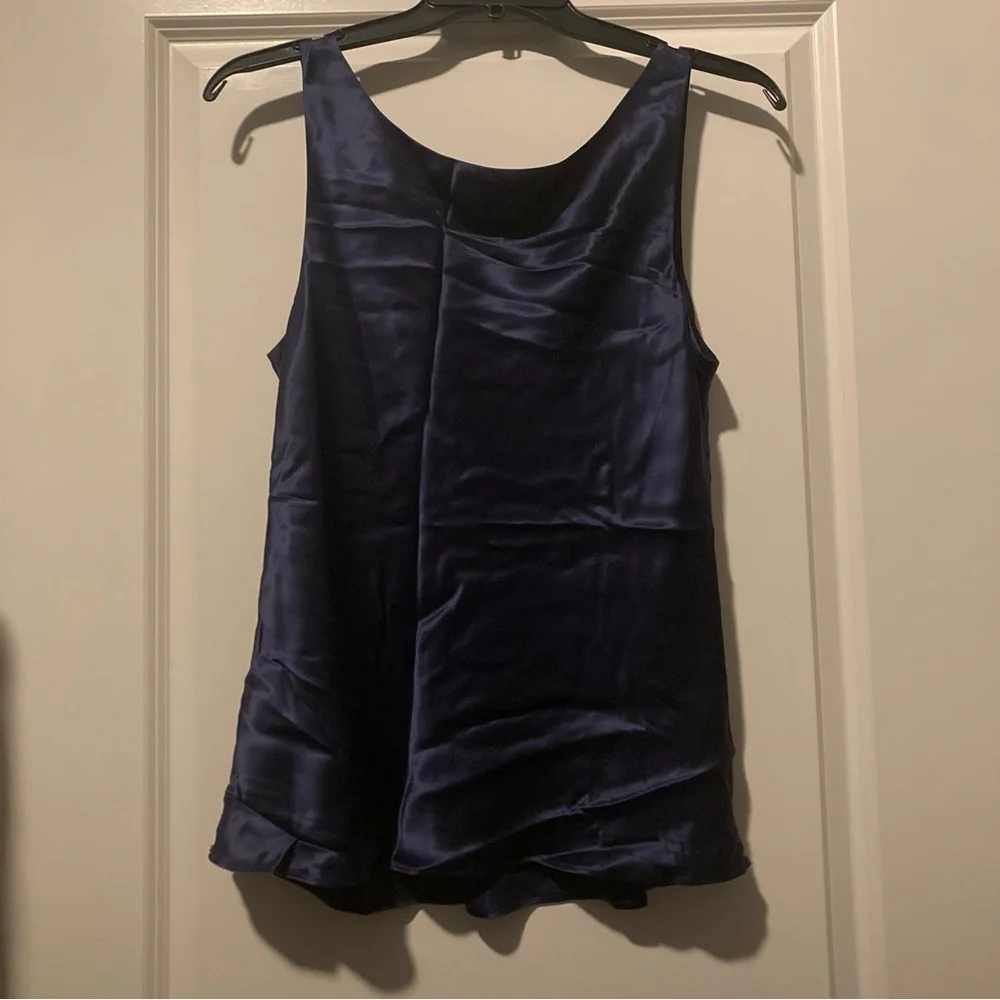 Navy blue /purple tank top - Picture 2 of 2